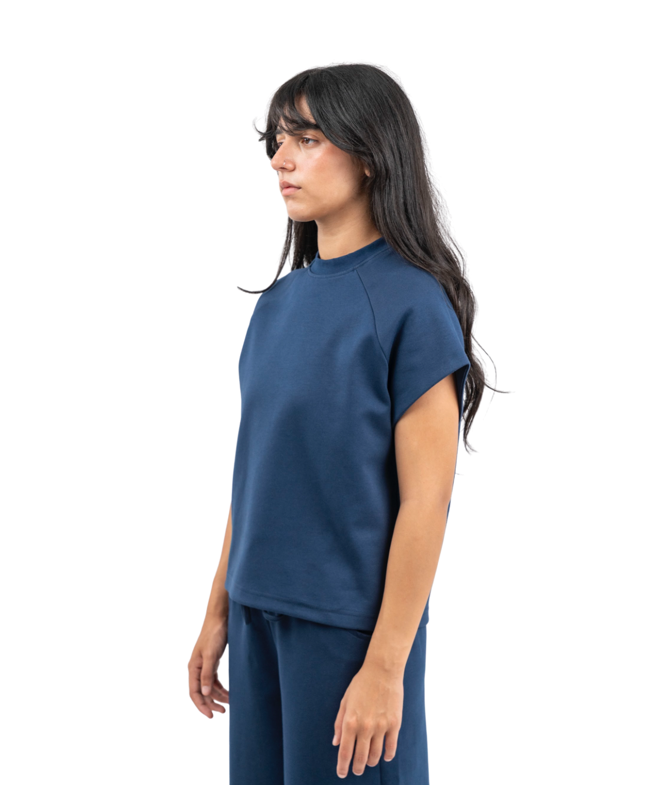 Interlock sleeveless t-shirt