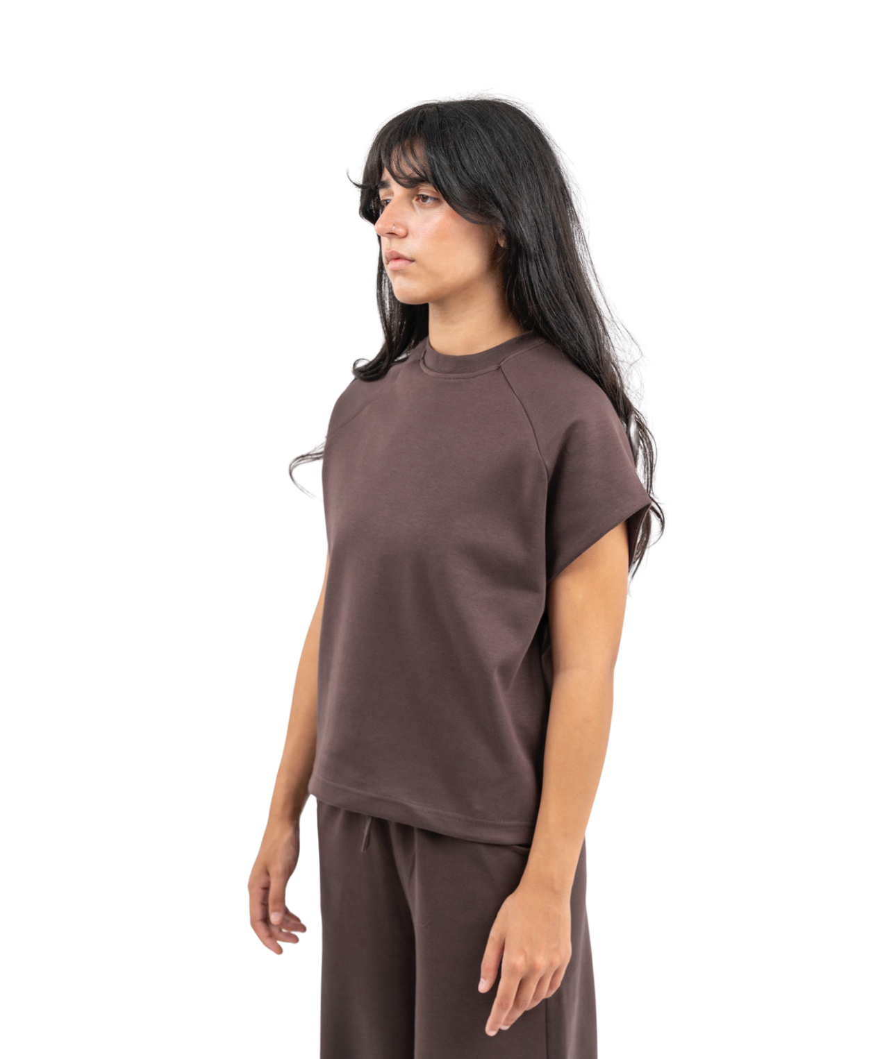 Interlock sleeveless t-shirt