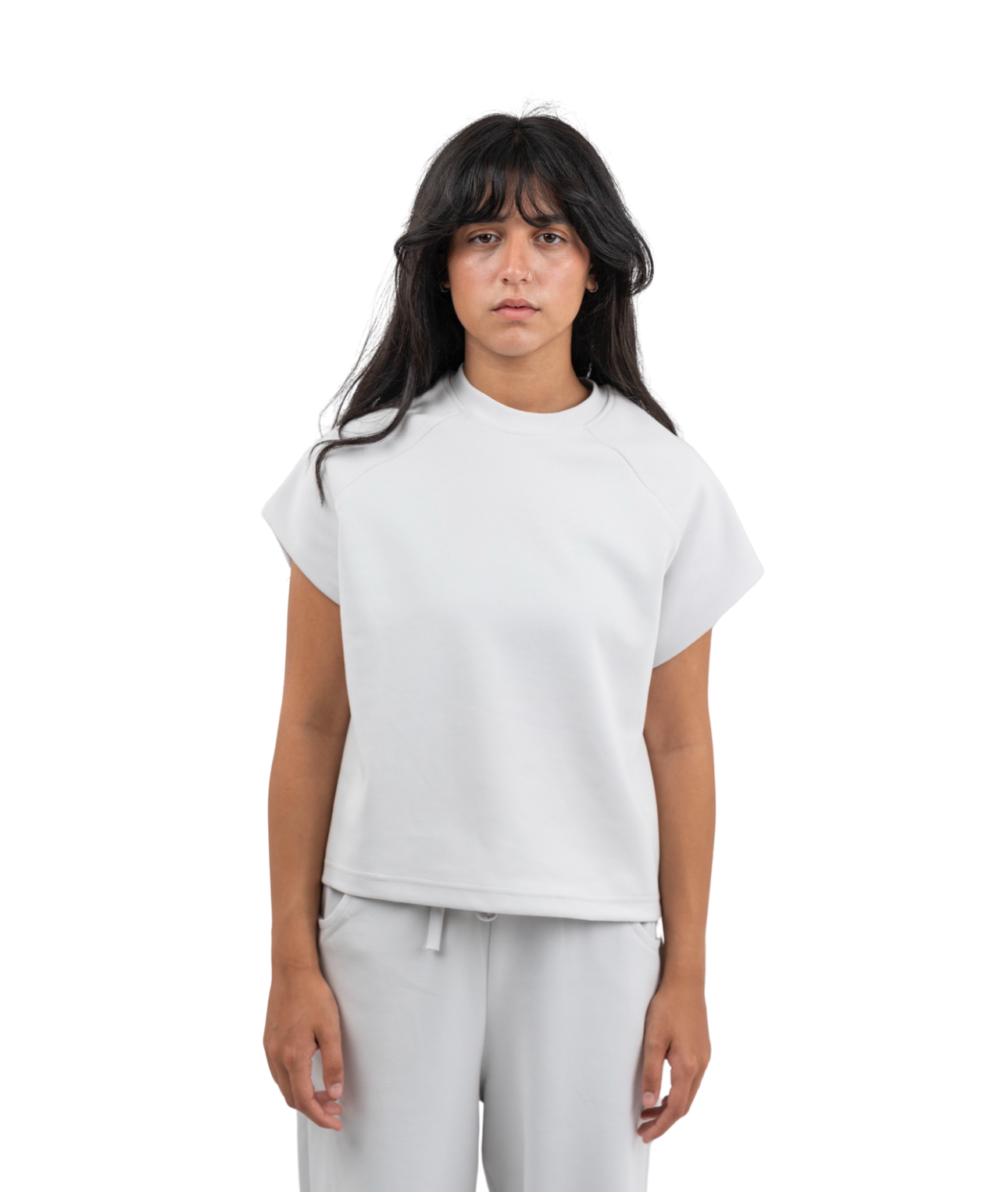 Interlock sleeveless t-shirt