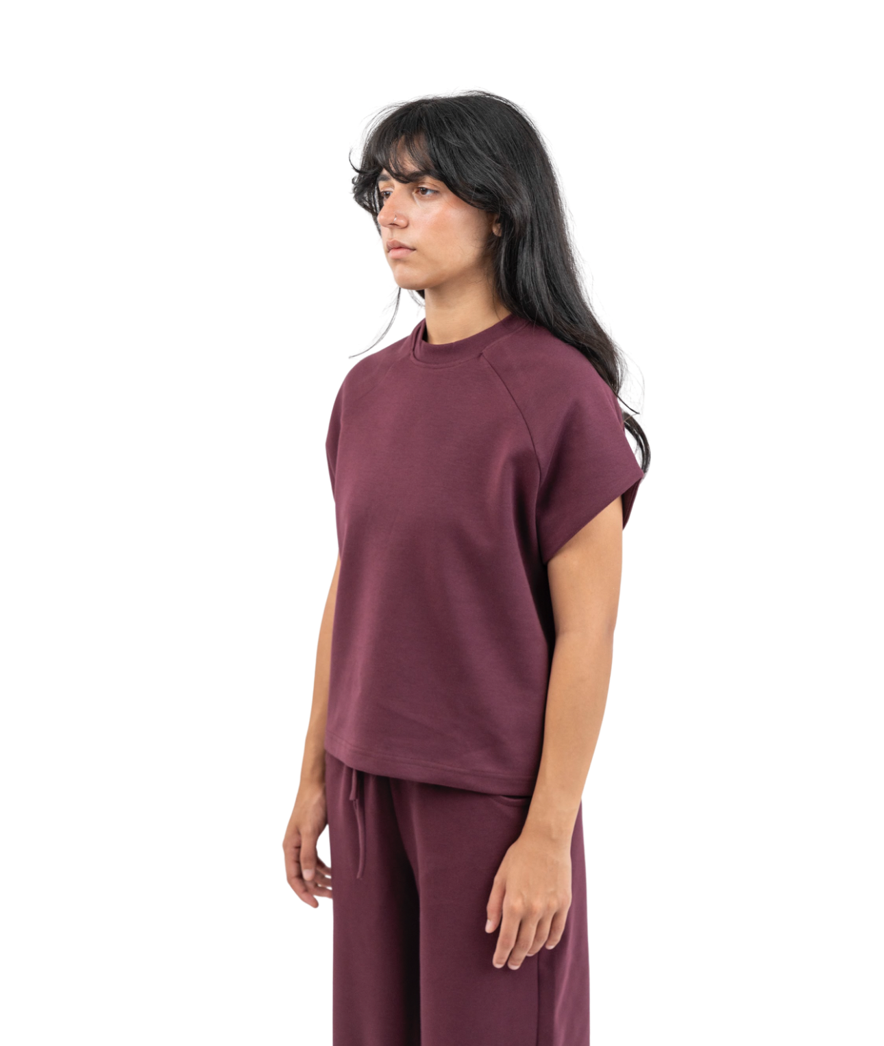 Interlock sleeveless t-shirt