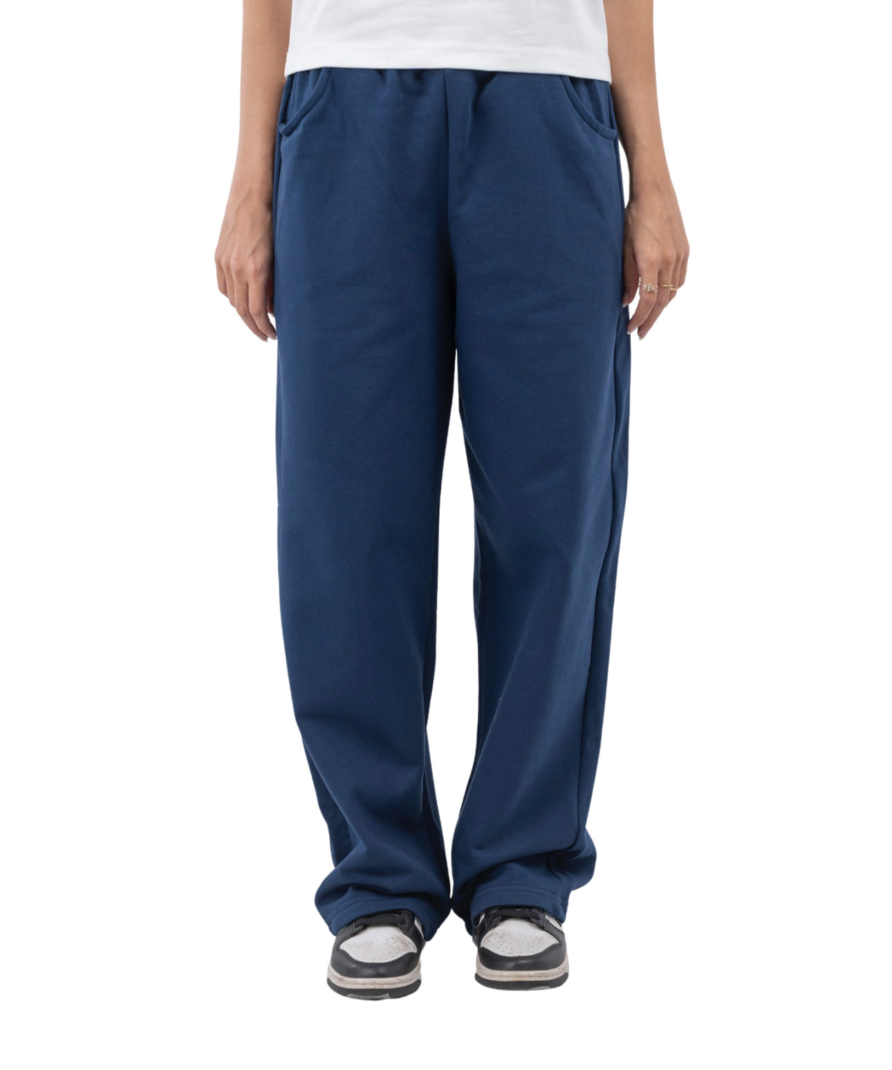 Wide-leg sweatpants