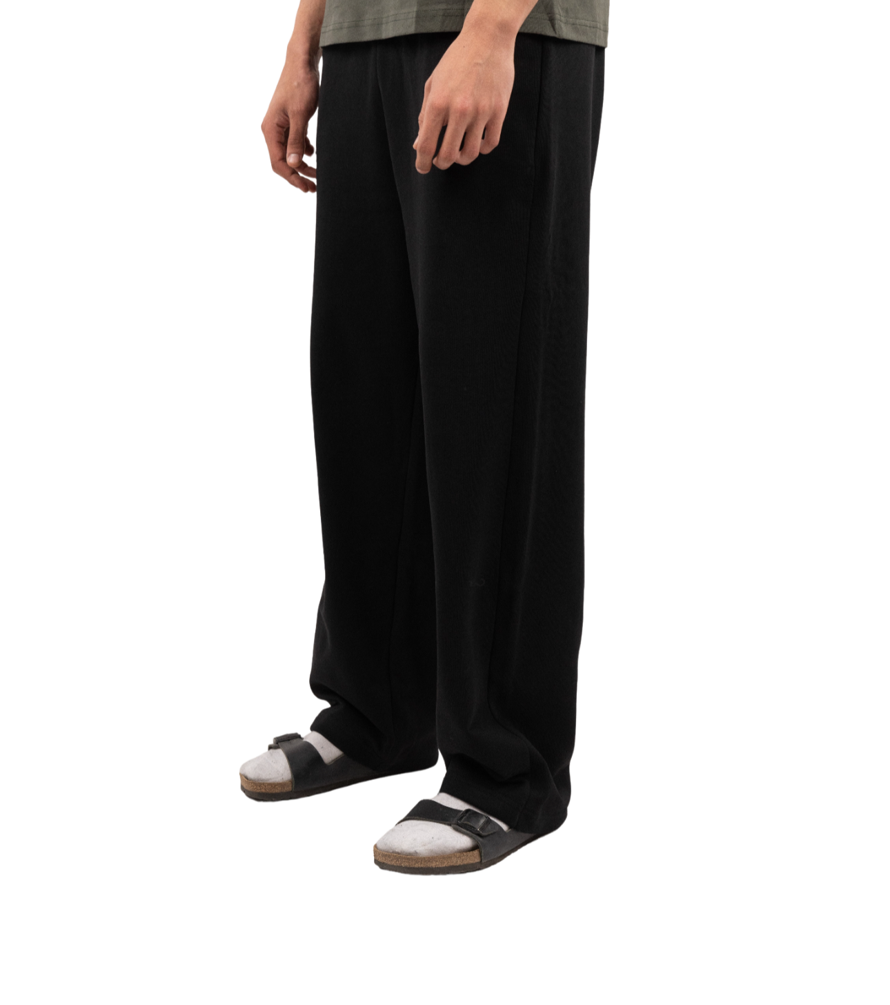Wide-leg sweatpants