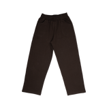 Wide-leg sweatpants - Night brown