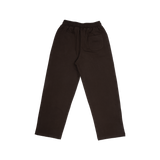 Wide-leg sweatpants - Night brown