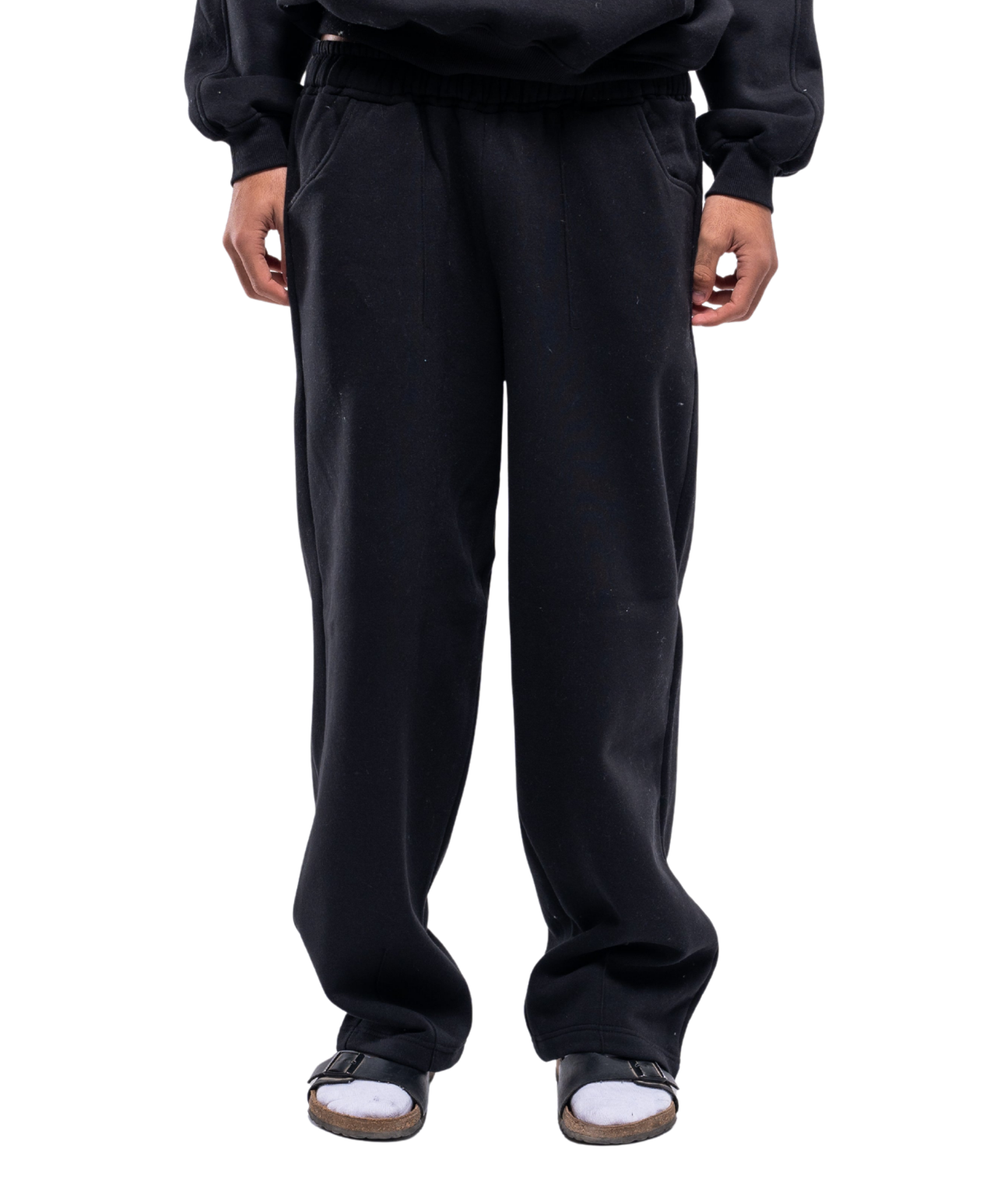 Semi-striped sweatpants