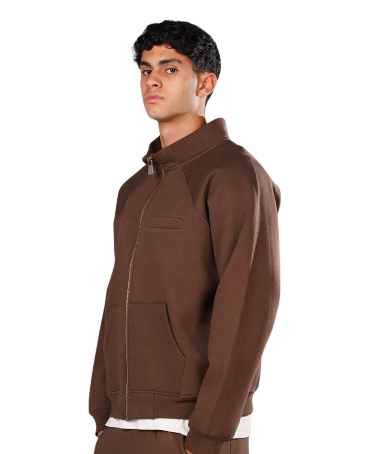 Triple pocket zip-up