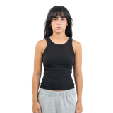 Ribbed tank top - Black
