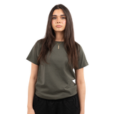 Mid-weight regular t-shirt - Olive green