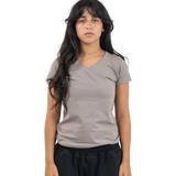 V-neck t-shirt - Stone