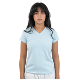 V-neck t-shirt - Baby blue