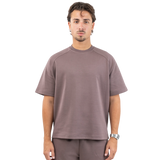 Interlock t-shirt - Deep taupe