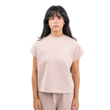 Interlock sleeveless t-shirt - Soft pink