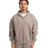 Zip-Up hoodie - Sand