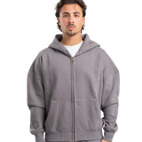Zip-Up hoodie - Lava grey