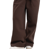 Ultra-baggy brown sweatpants
